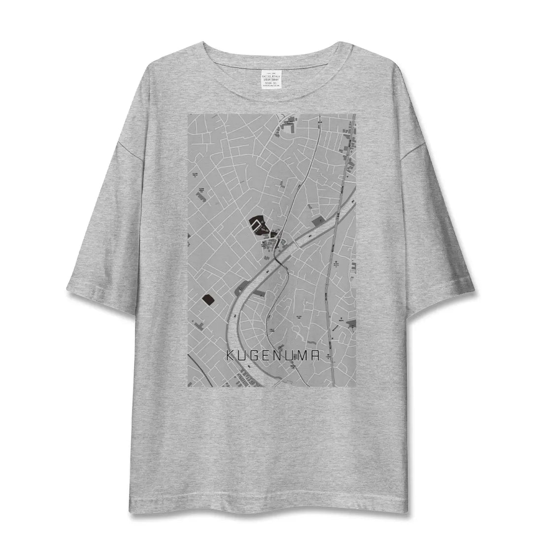 【鵠沼(神奈川県)】地図柄ビッグシルエットTシャツ