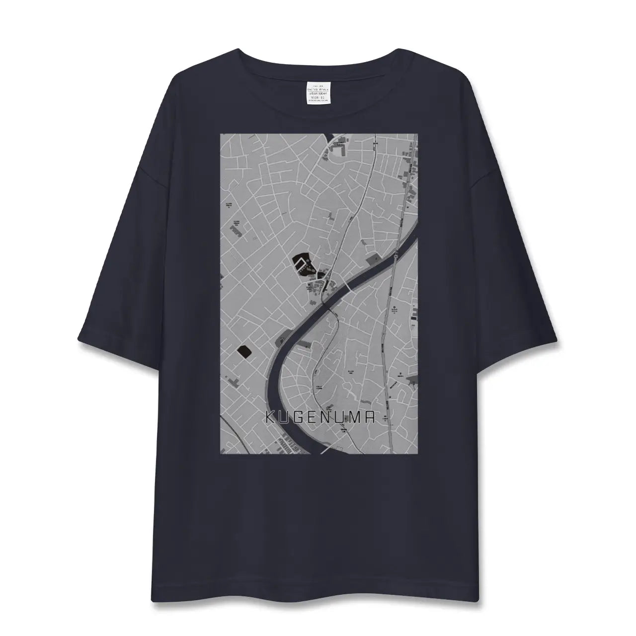 【鵠沼(神奈川県)】地図柄ビッグシルエットTシャツ