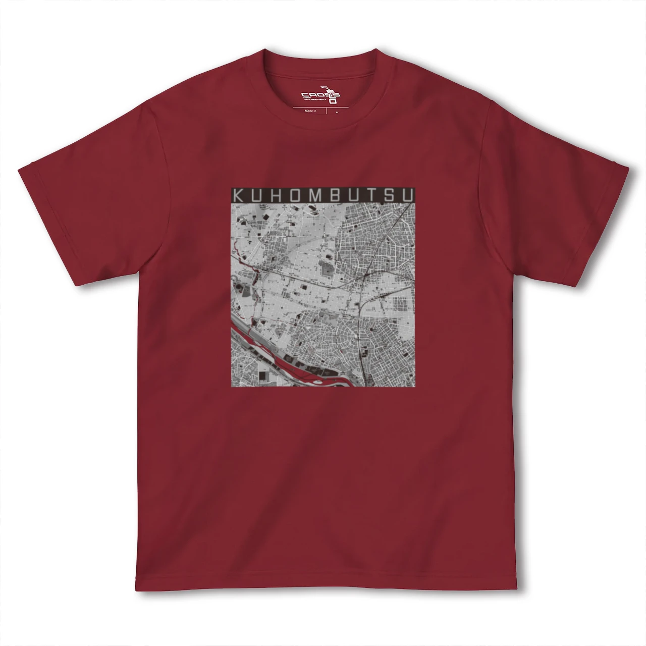 【九品仏(東京都)】地図柄ヘビーウェイトTシャツ