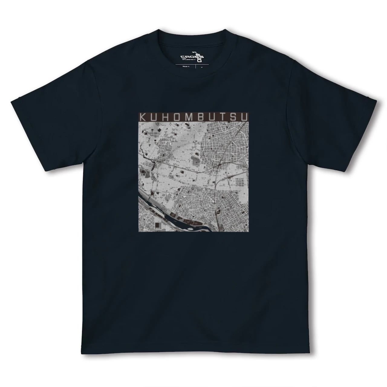 【九品仏(東京都)】地図柄ヘビーウェイトTシャツ