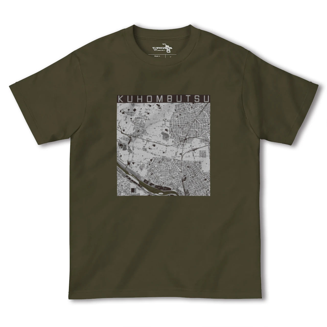 【九品仏(東京都)】地図柄ヘビーウェイトTシャツ