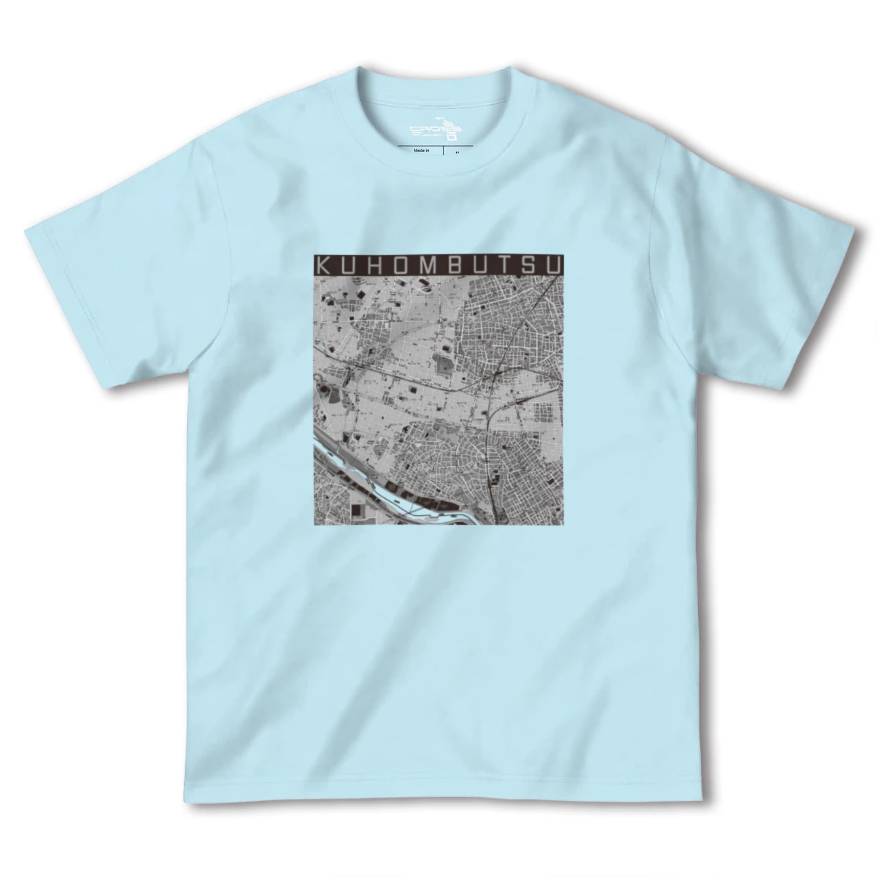 【九品仏(東京都)】地図柄ヘビーウェイトTシャツ