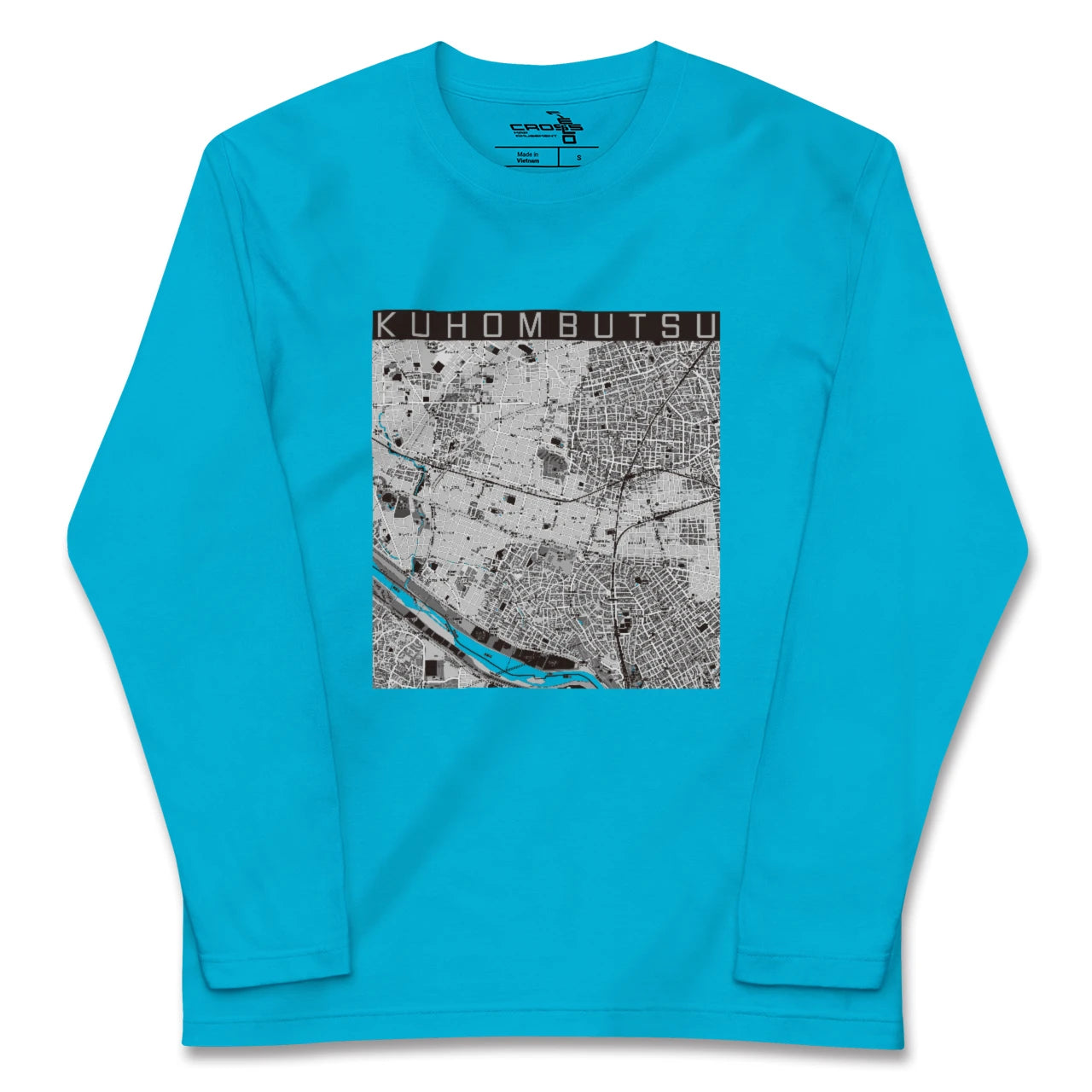 【九品仏(東京都)】地図柄ロングスリーブTシャツ