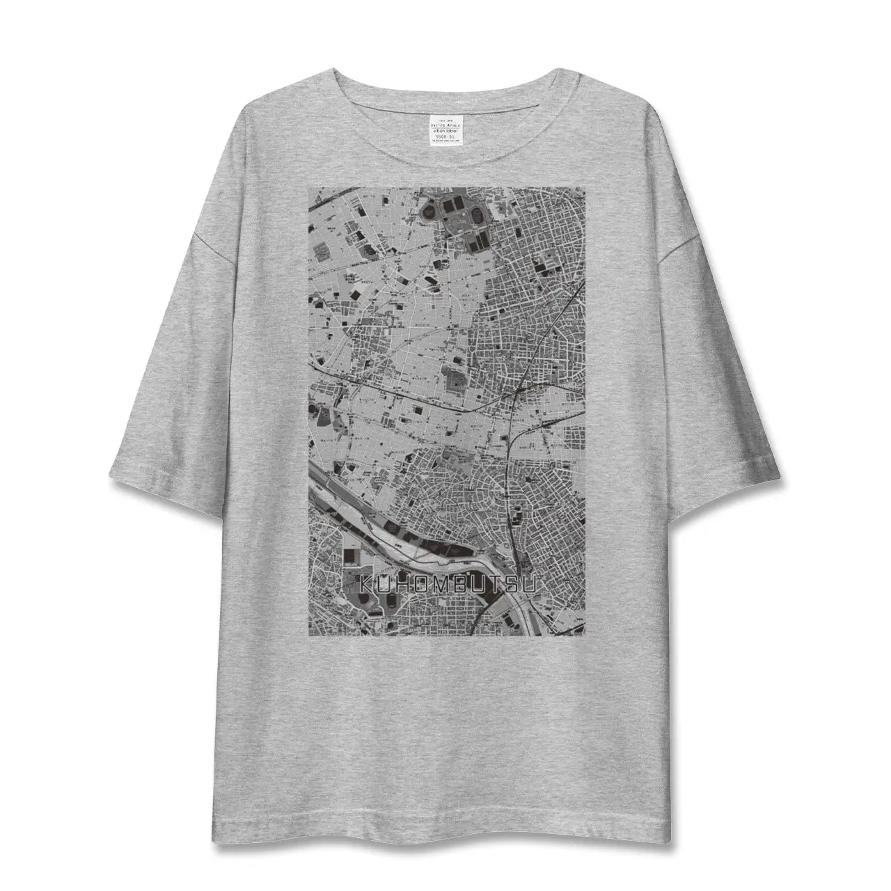 【九品仏(東京都)】地図柄ビッグシルエットTシャツ