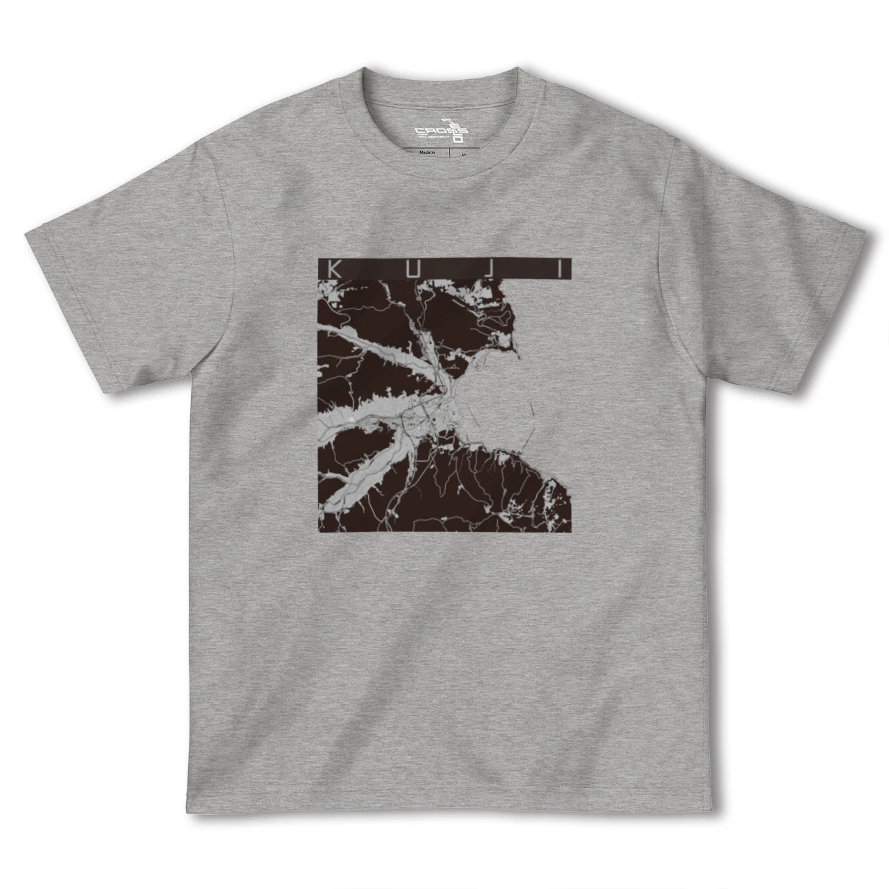 【久慈(岩手県)】地図柄ヘビーウェイトTシャツ