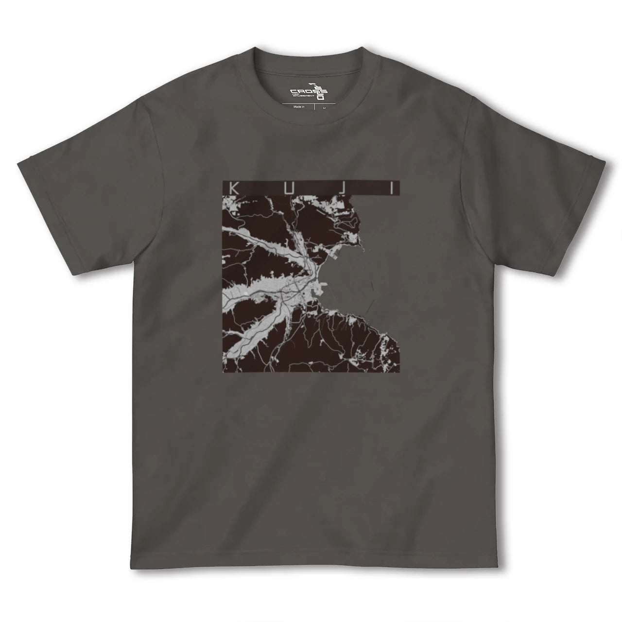 【久慈(岩手県)】地図柄ヘビーウェイトTシャツ