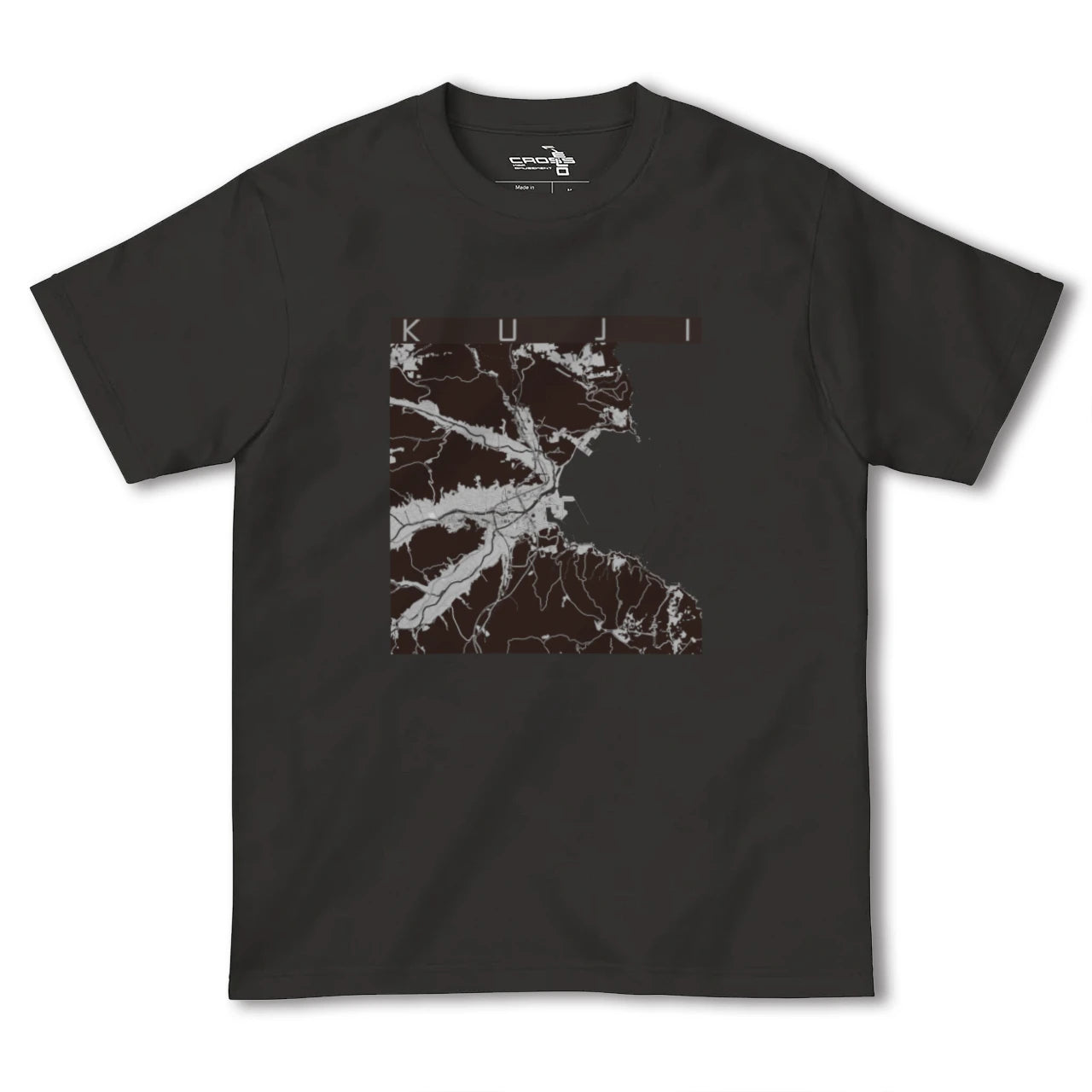 【久慈(岩手県)】地図柄ヘビーウェイトTシャツ