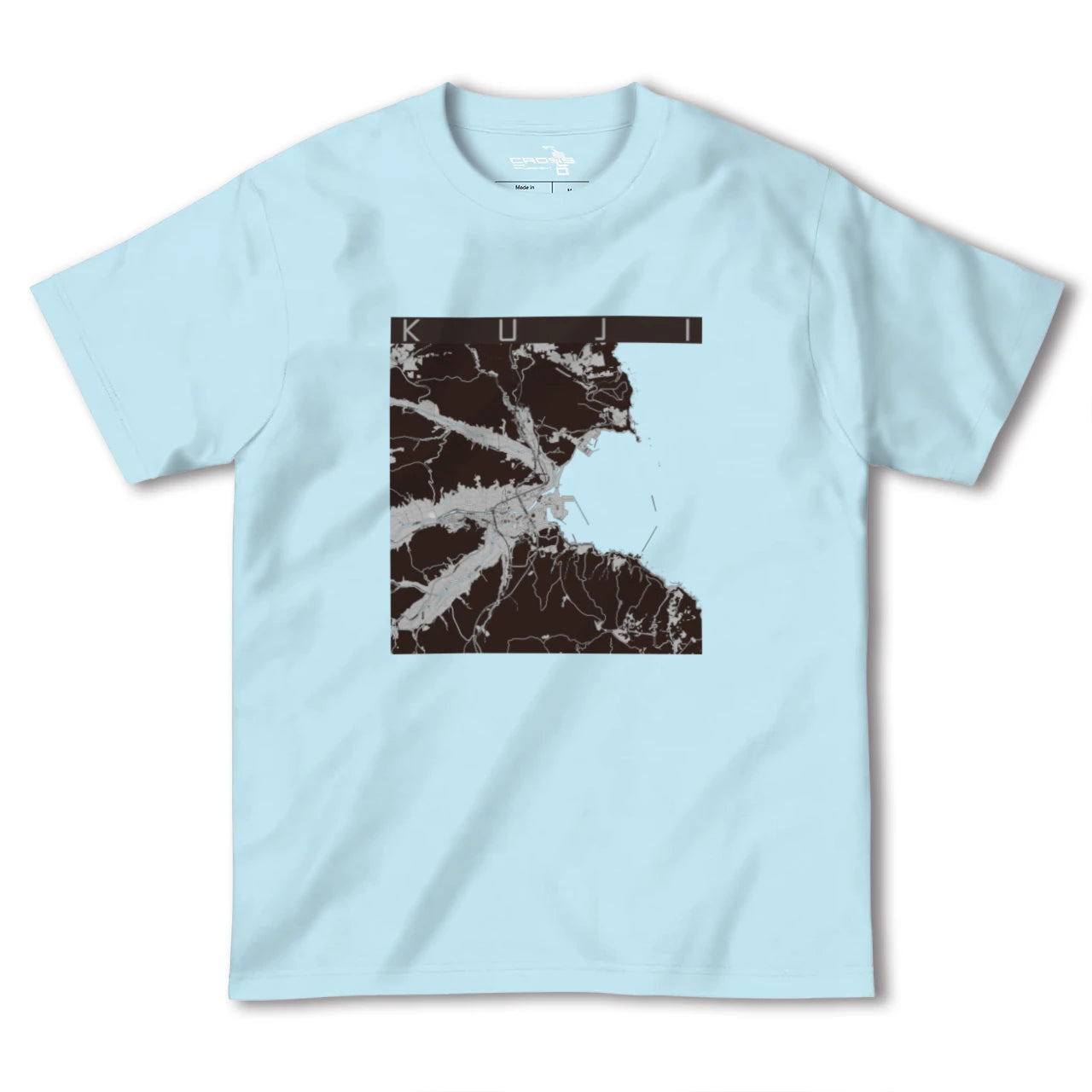 【久慈(岩手県)】地図柄ヘビーウェイトTシャツ