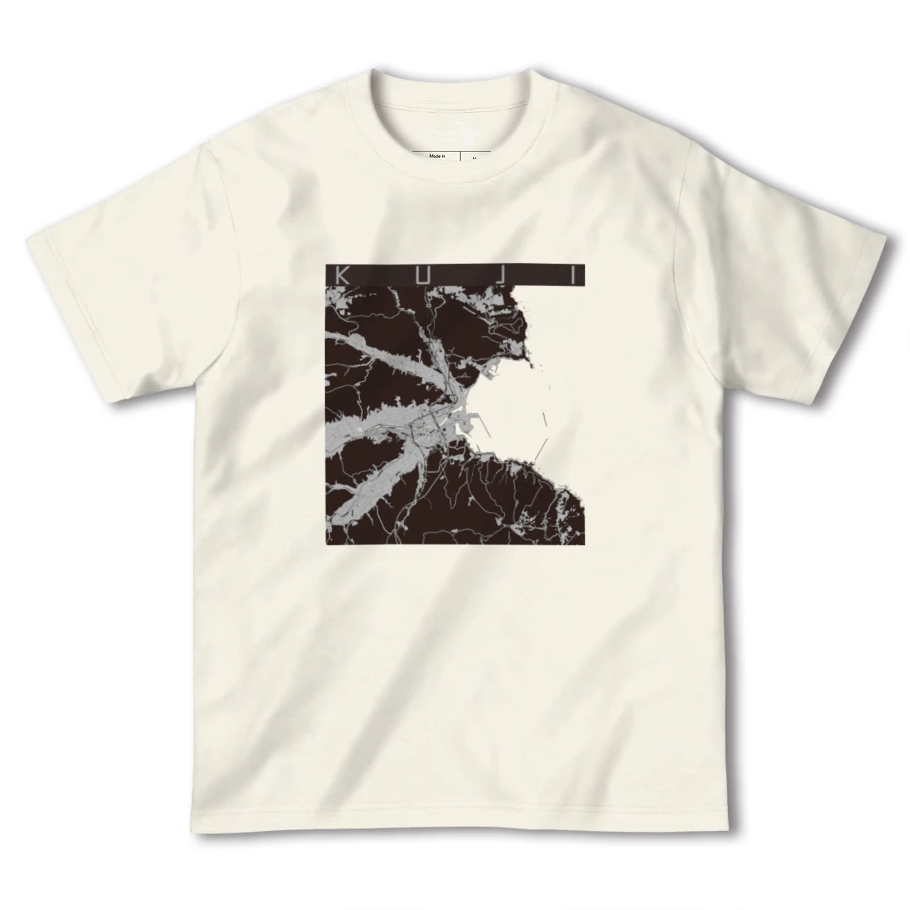 【久慈(岩手県)】地図柄ヘビーウェイトTシャツ