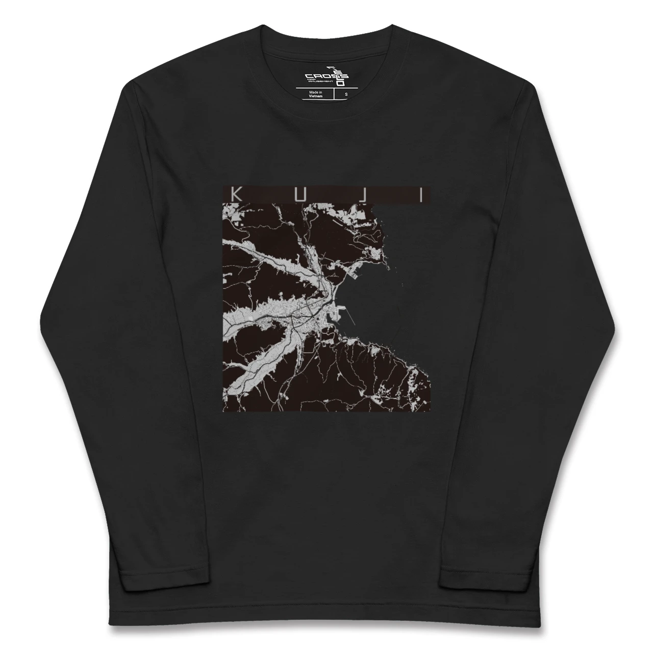 【久慈(岩手県)】地図柄ロングスリーブTシャツ