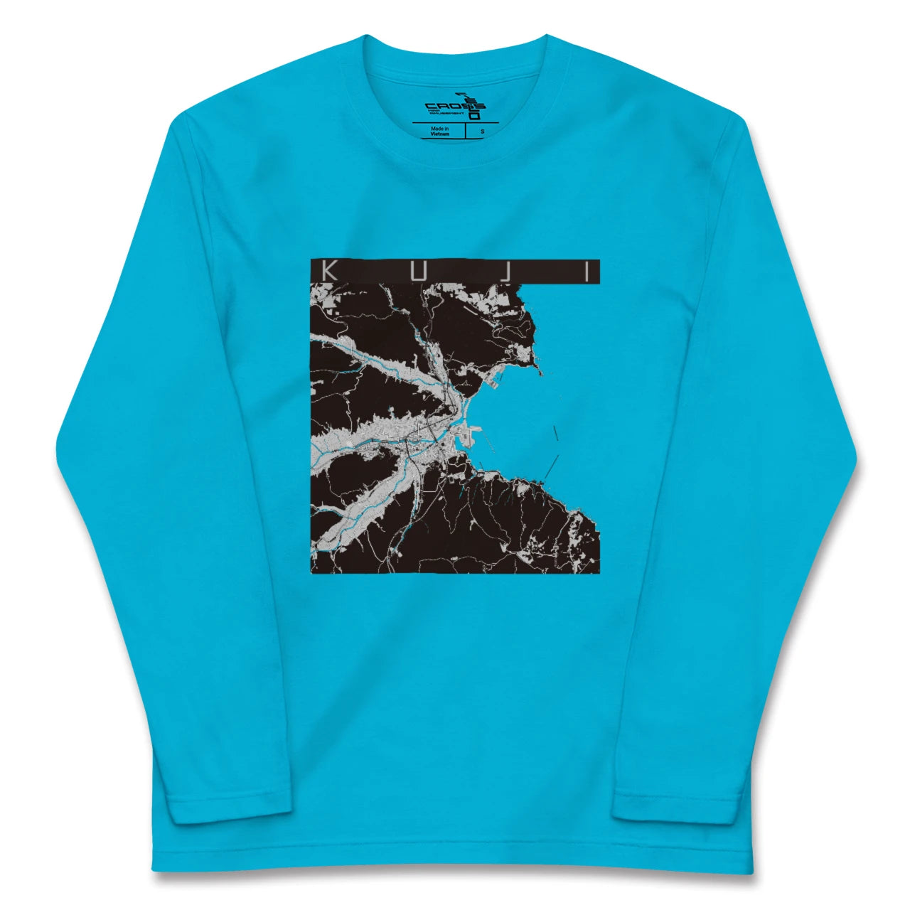 【久慈(岩手県)】地図柄ロングスリーブTシャツ