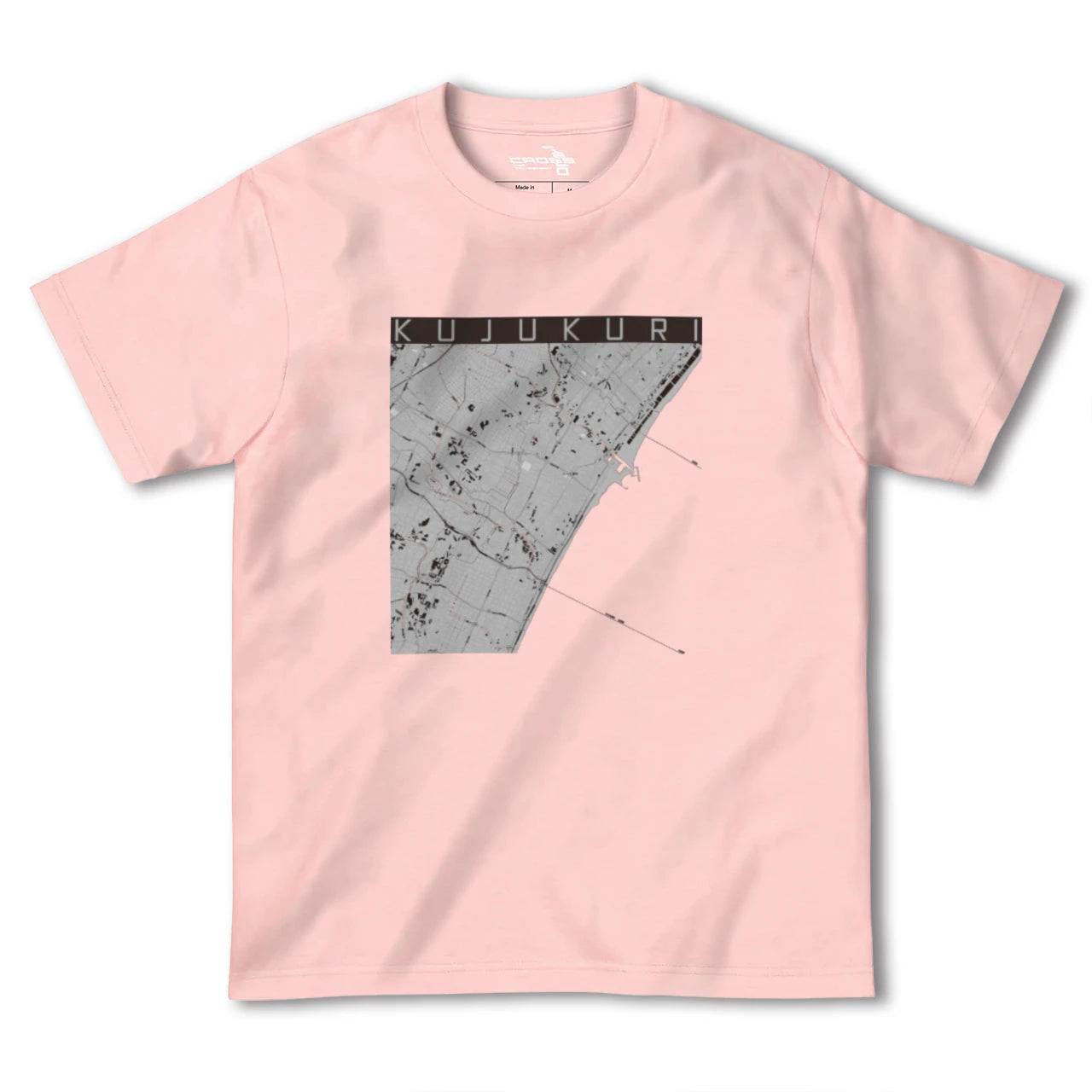 【九十九里(千葉県)】地図柄ヘビーウェイトTシャツ