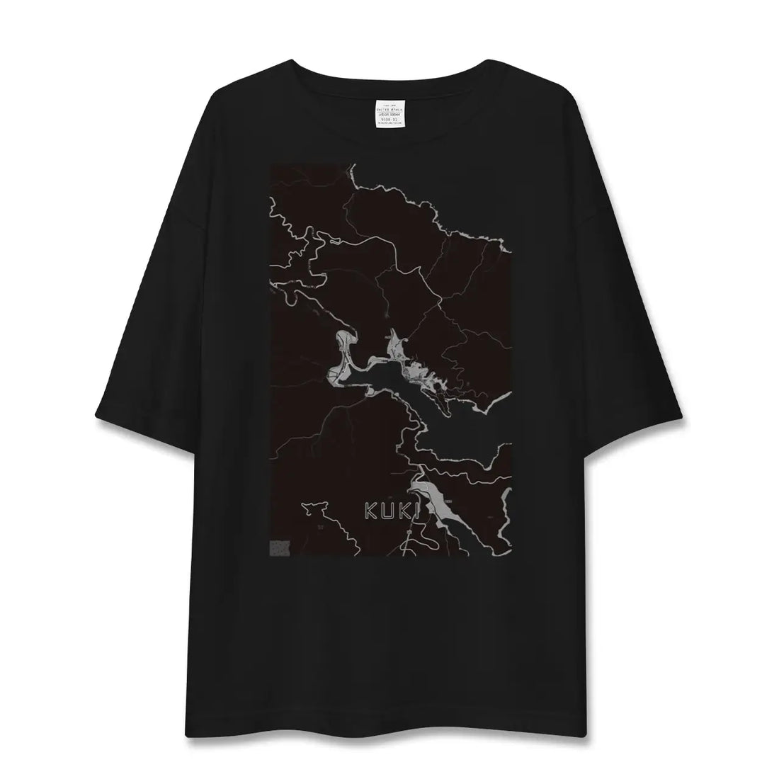 【九鬼(三重県)】地図柄ビッグシルエットTシャツ