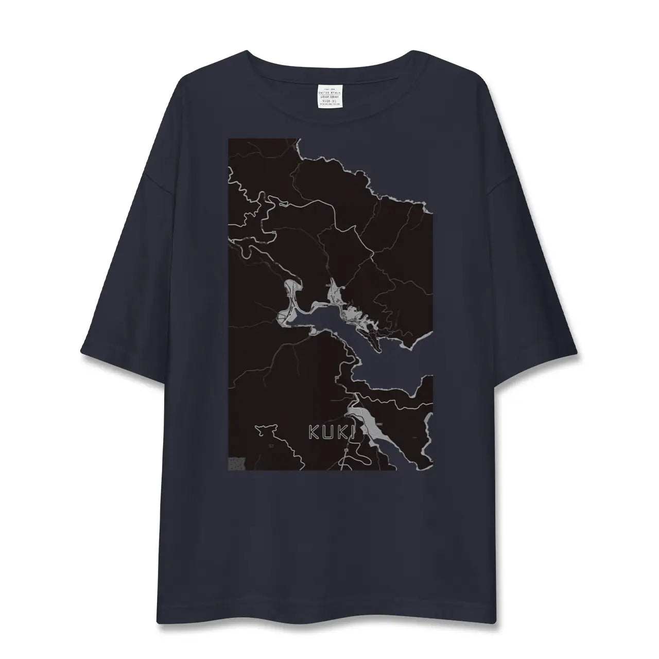 【九鬼(三重県)】地図柄ビッグシルエットTシャツ