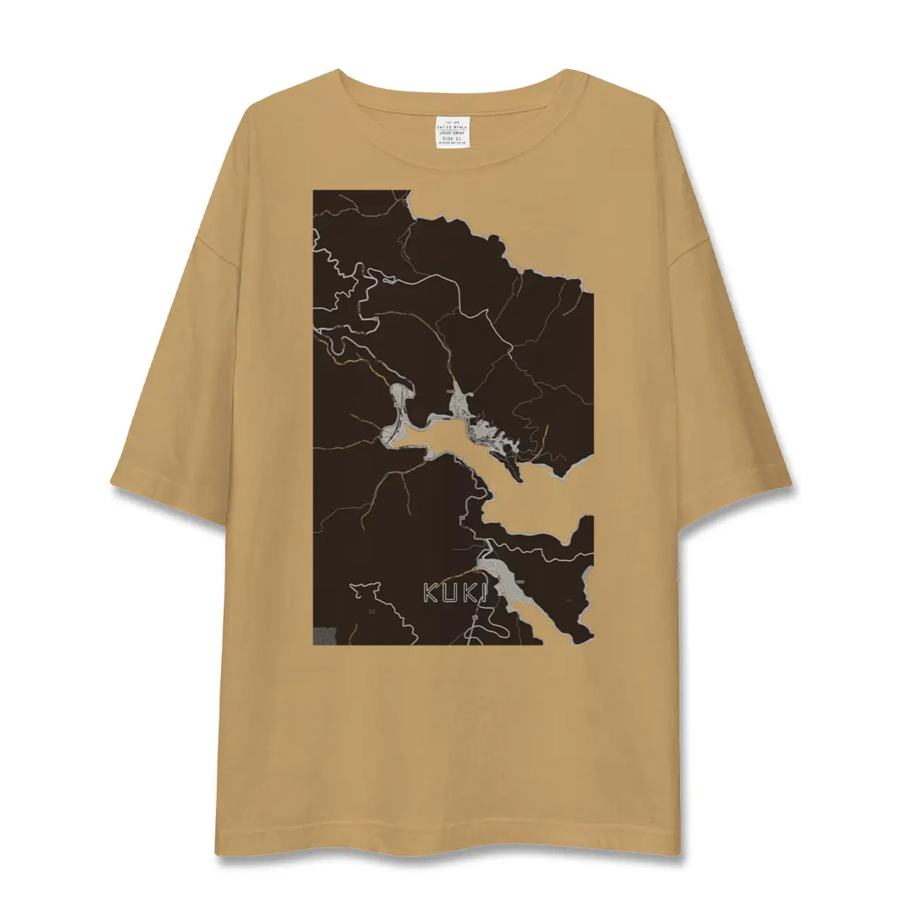 【九鬼(三重県)】地図柄ビッグシルエットTシャツ