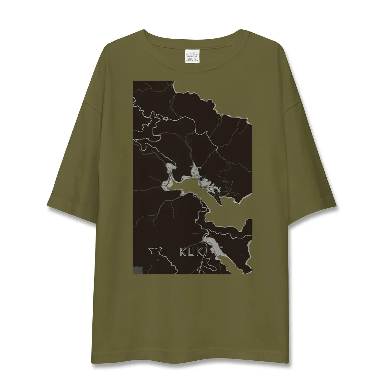 【九鬼(三重県)】地図柄ビッグシルエットTシャツ