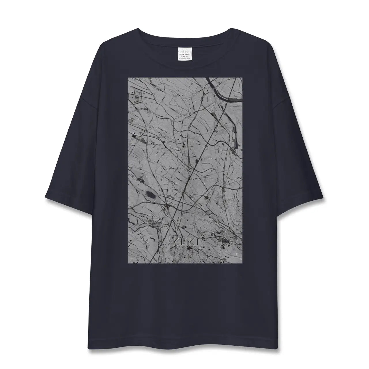 【久喜(埼玉県)】地図柄ビッグシルエットTシャツ
