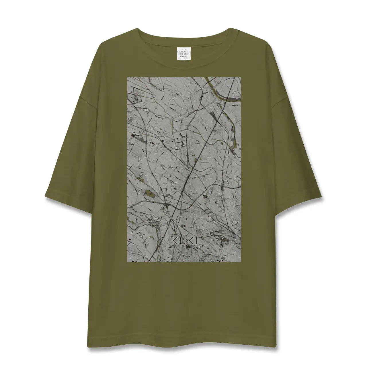 【久喜(埼玉県)】地図柄ビッグシルエットTシャツ