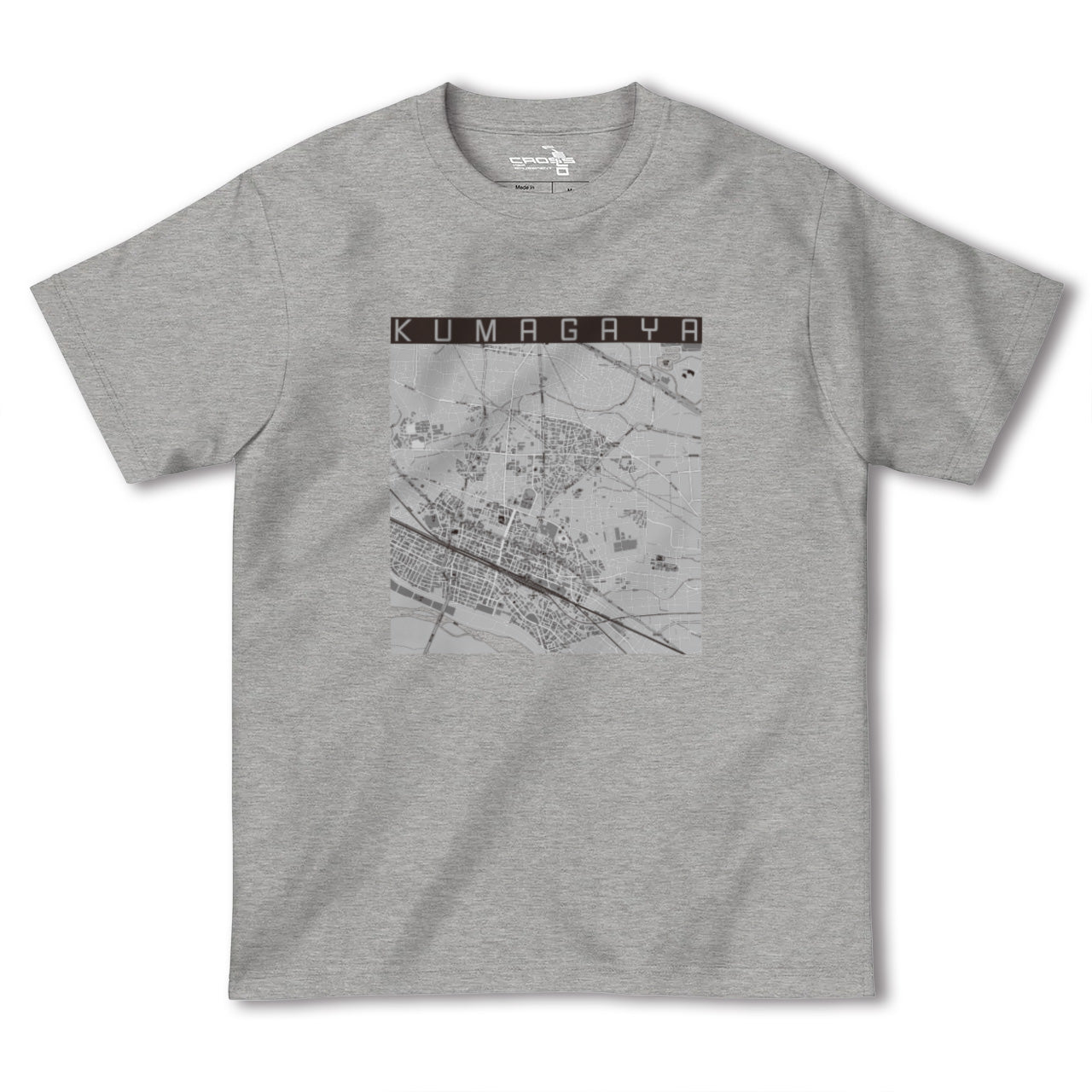 【熊谷(埼玉県)】地図柄ヘビーウェイトTシャツ