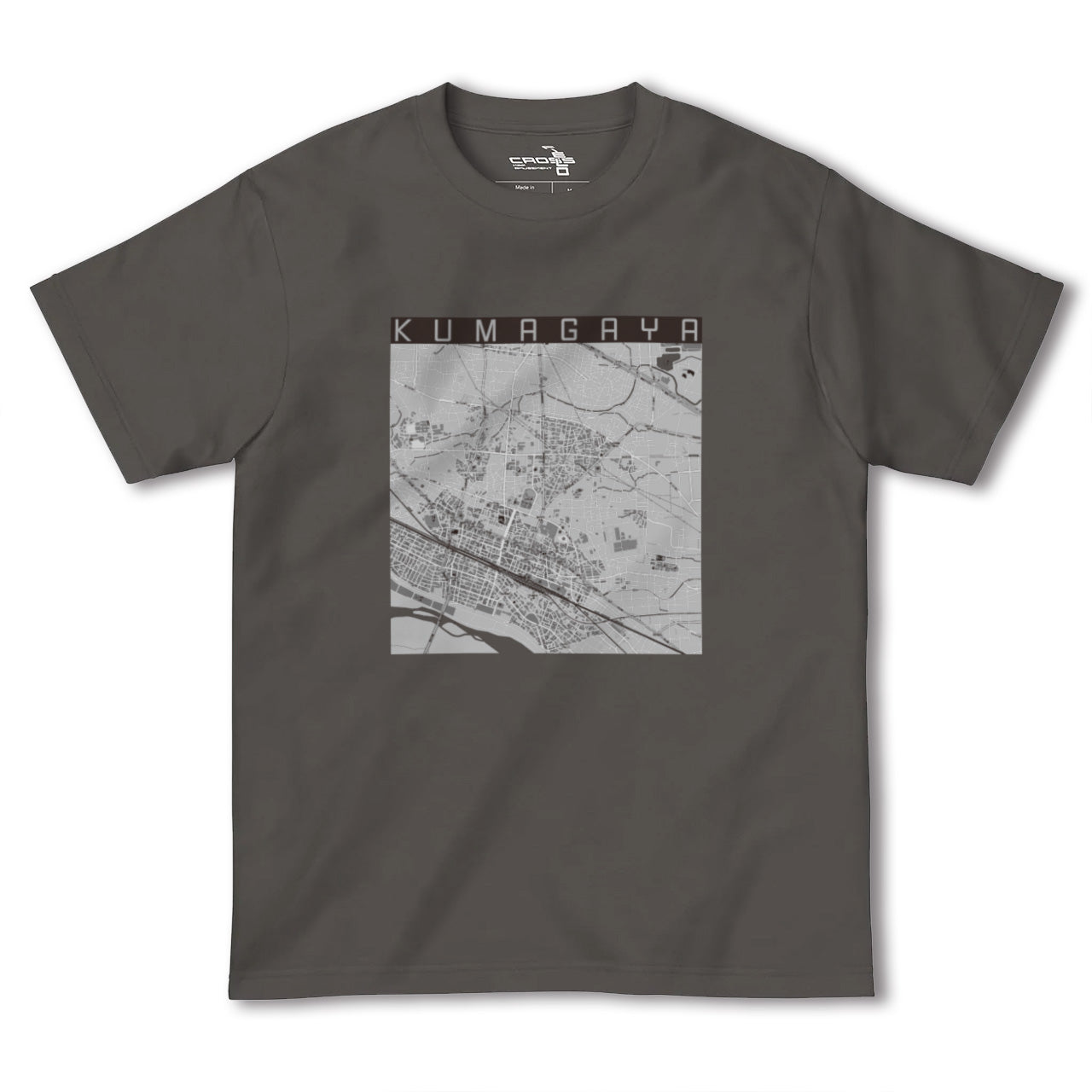 【熊谷(埼玉県)】地図柄ヘビーウェイトTシャツ