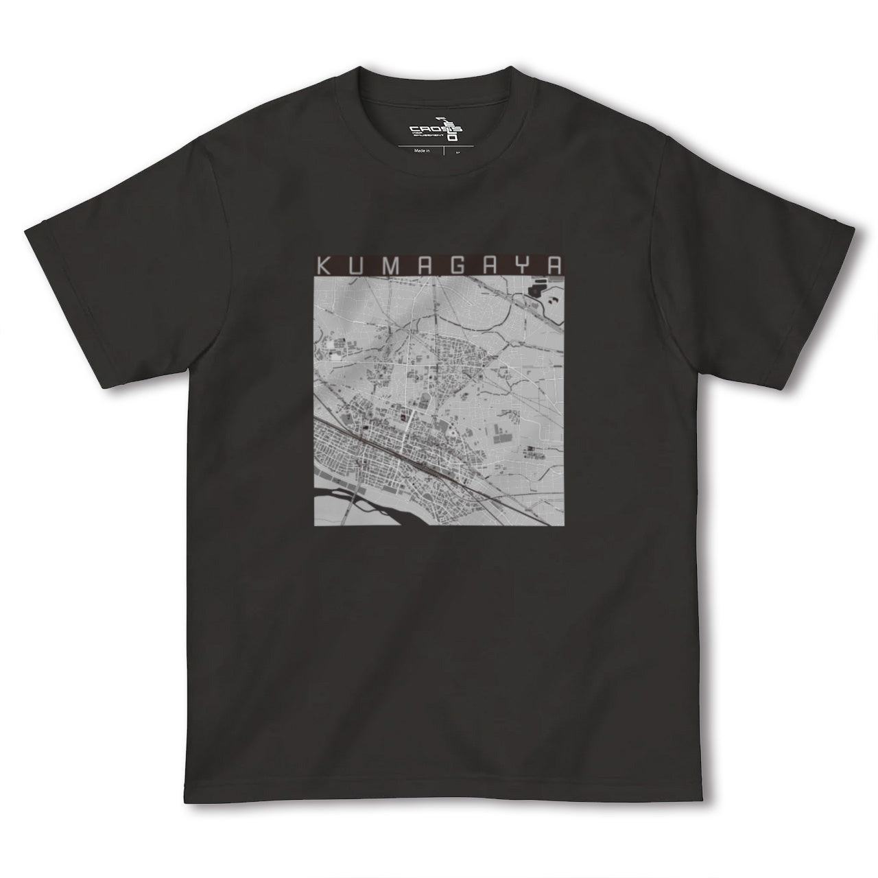 【熊谷(埼玉県)】地図柄ヘビーウェイトTシャツ
