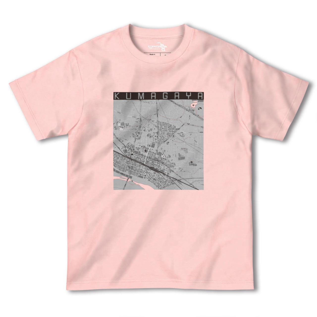 【熊谷(埼玉県)】地図柄ヘビーウェイトTシャツ