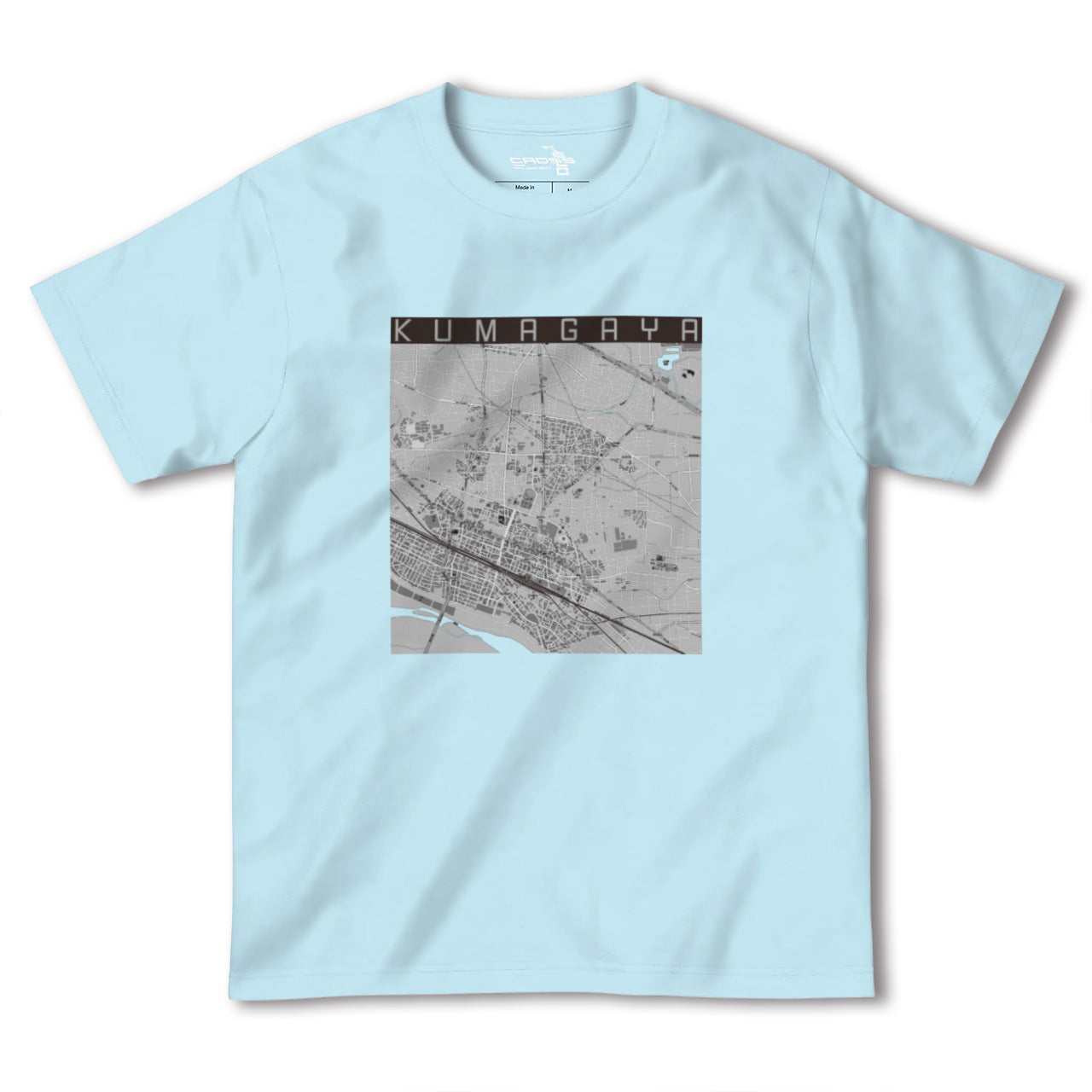 【熊谷(埼玉県)】地図柄ヘビーウェイトTシャツ