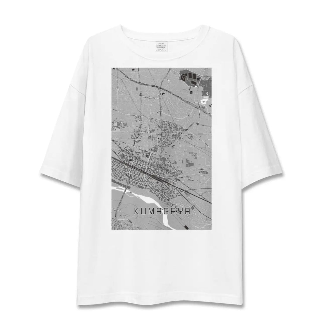 【熊谷(埼玉県)】地図柄ビッグシルエットTシャツ