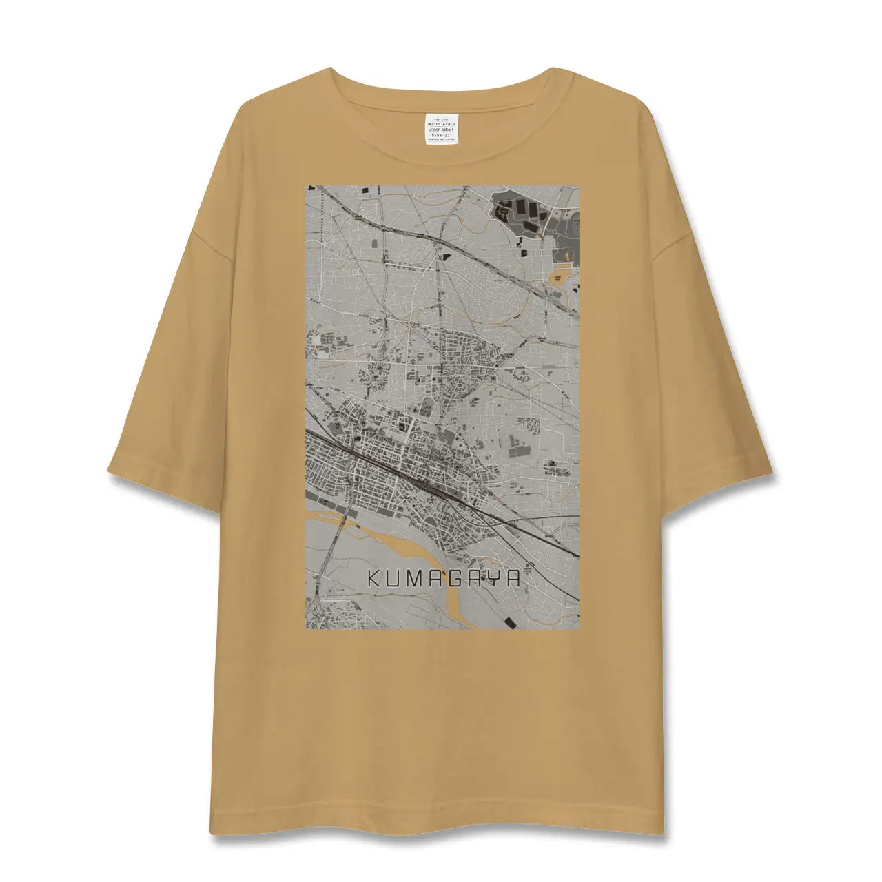 【熊谷(埼玉県)】地図柄ビッグシルエットTシャツ