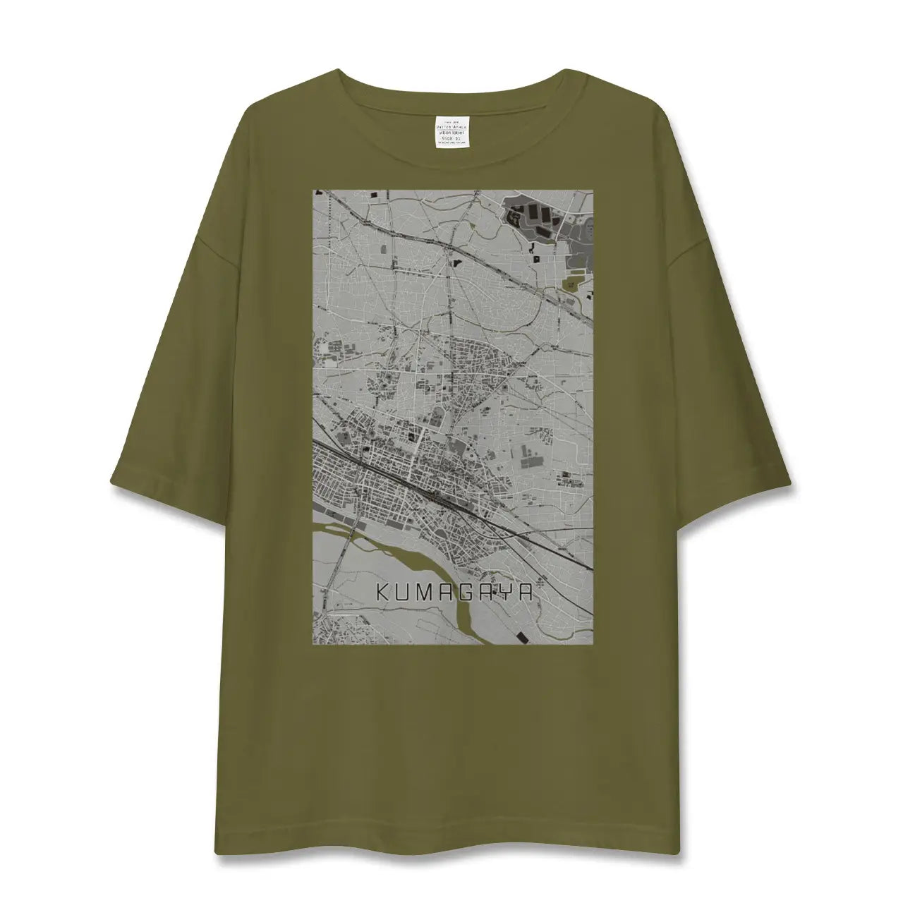 【熊谷(埼玉県)】地図柄ビッグシルエットTシャツ