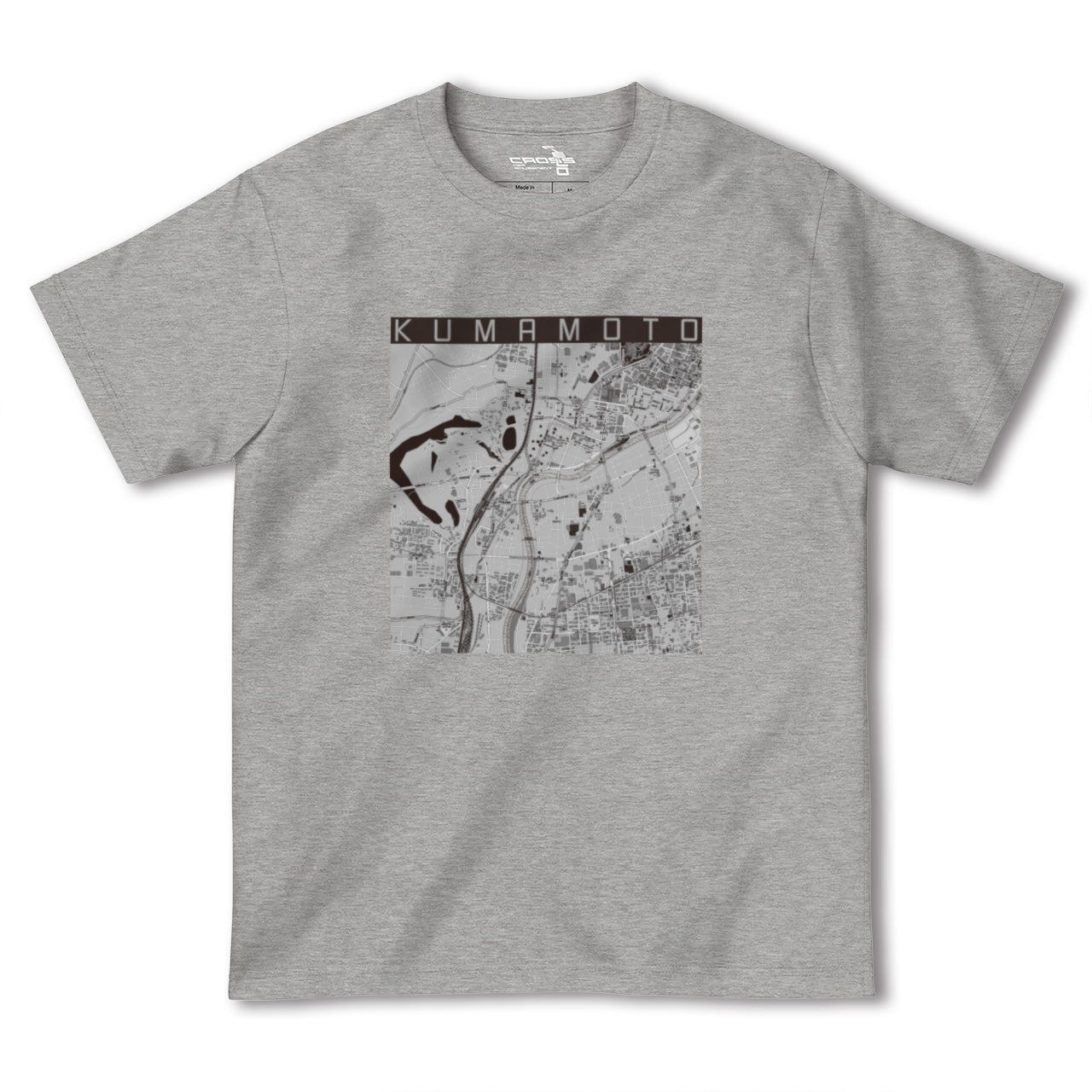 【熊本(熊本県)】地図柄ヘビーウェイトTシャツ