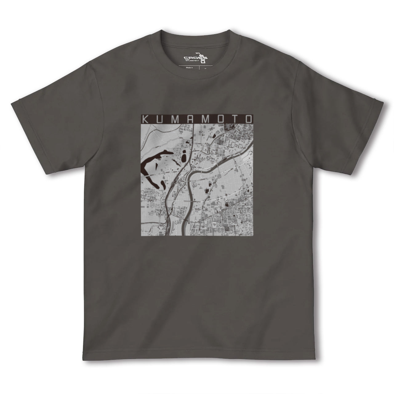 【熊本(熊本県)】地図柄ヘビーウェイトTシャツ