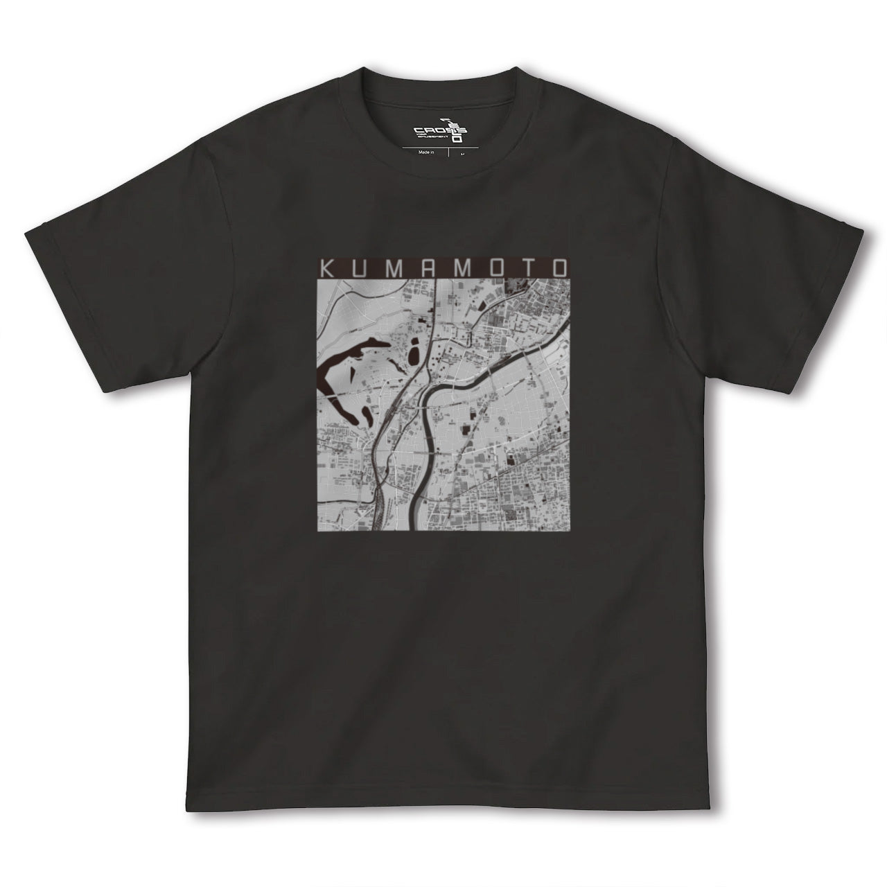【熊本(熊本県)】地図柄ヘビーウェイトTシャツ
