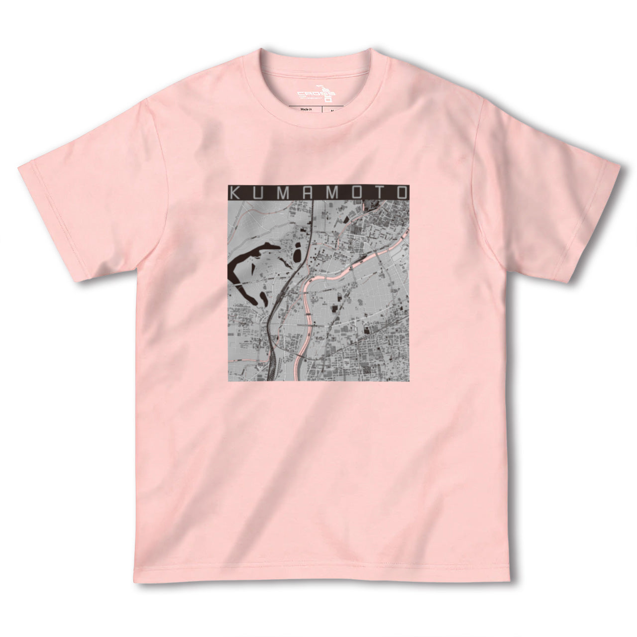 【熊本(熊本県)】地図柄ヘビーウェイトTシャツ