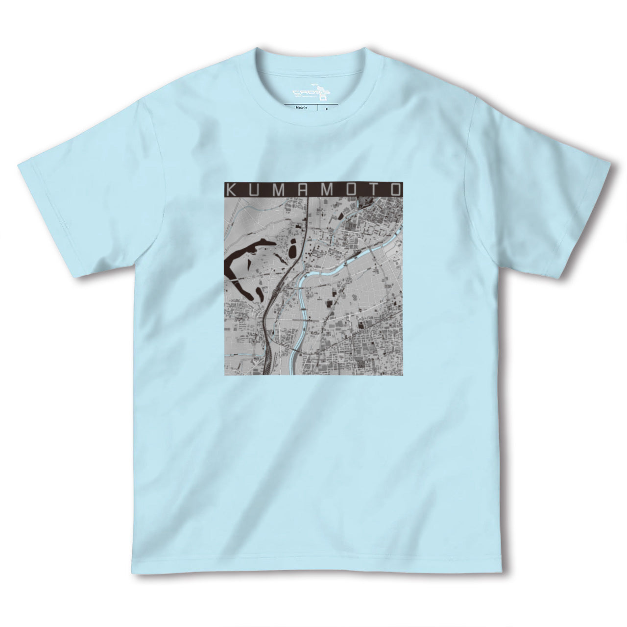 【熊本(熊本県)】地図柄ヘビーウェイトTシャツ