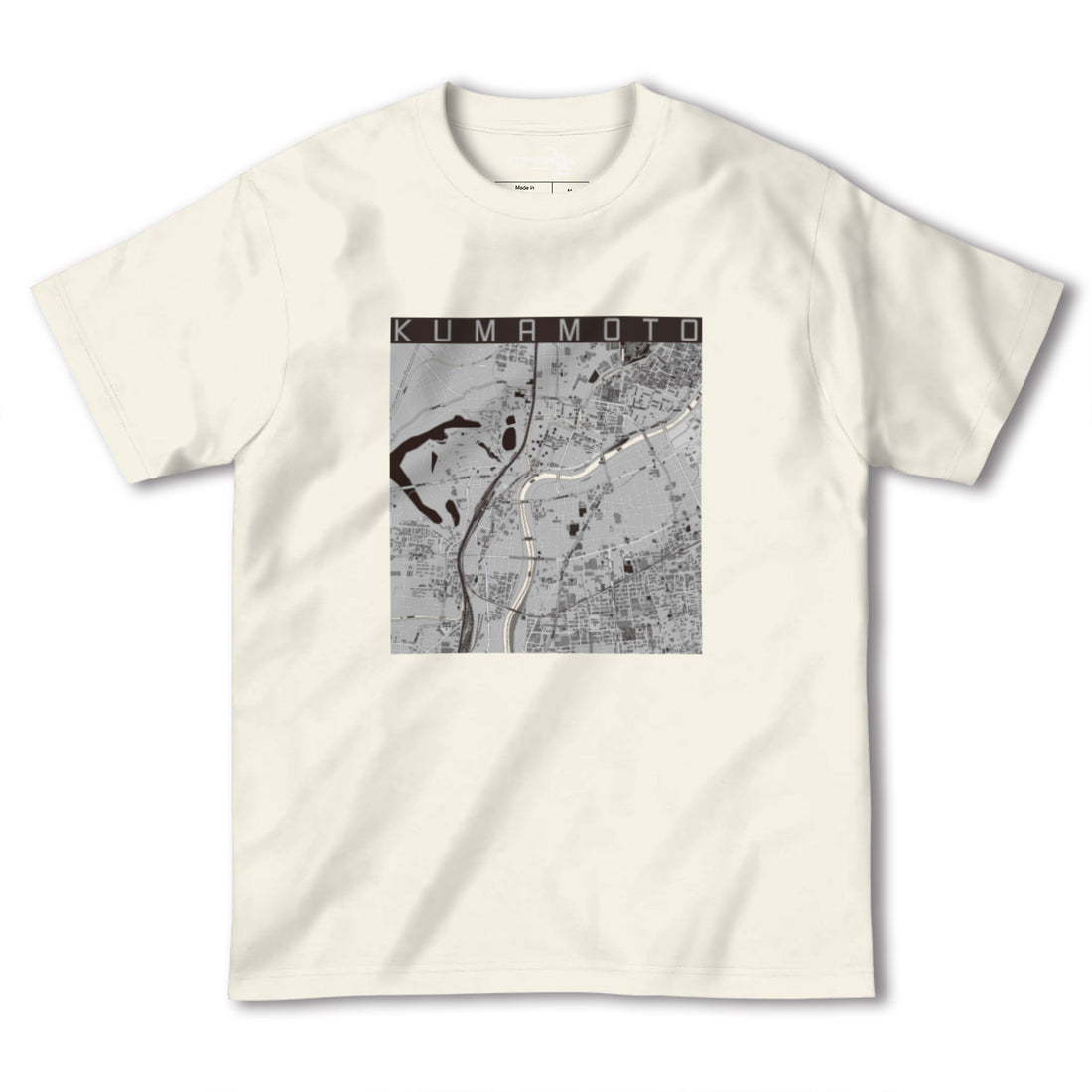 【熊本(熊本県)】地図柄ヘビーウェイトTシャツ