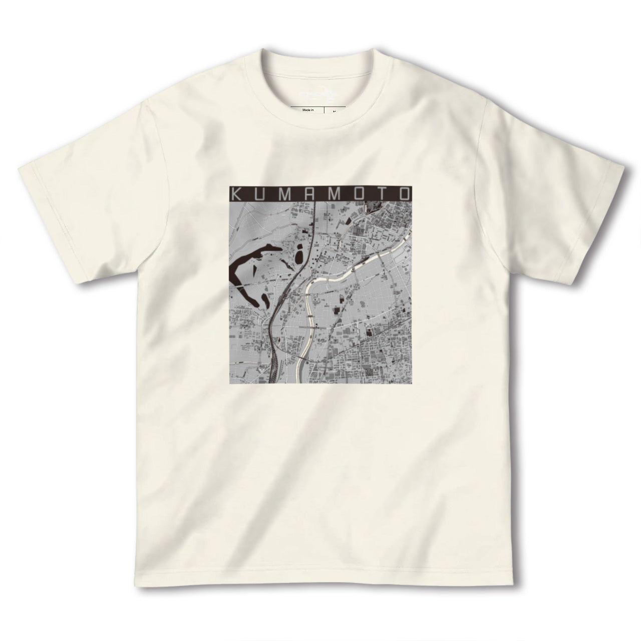 【熊本(熊本県)】地図柄ヘビーウェイトTシャツ