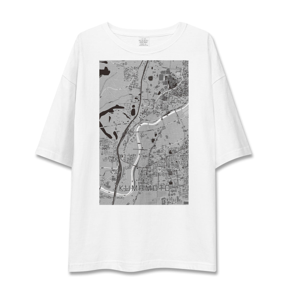 【熊本(熊本県)】地図柄ビッグシルエットTシャツ