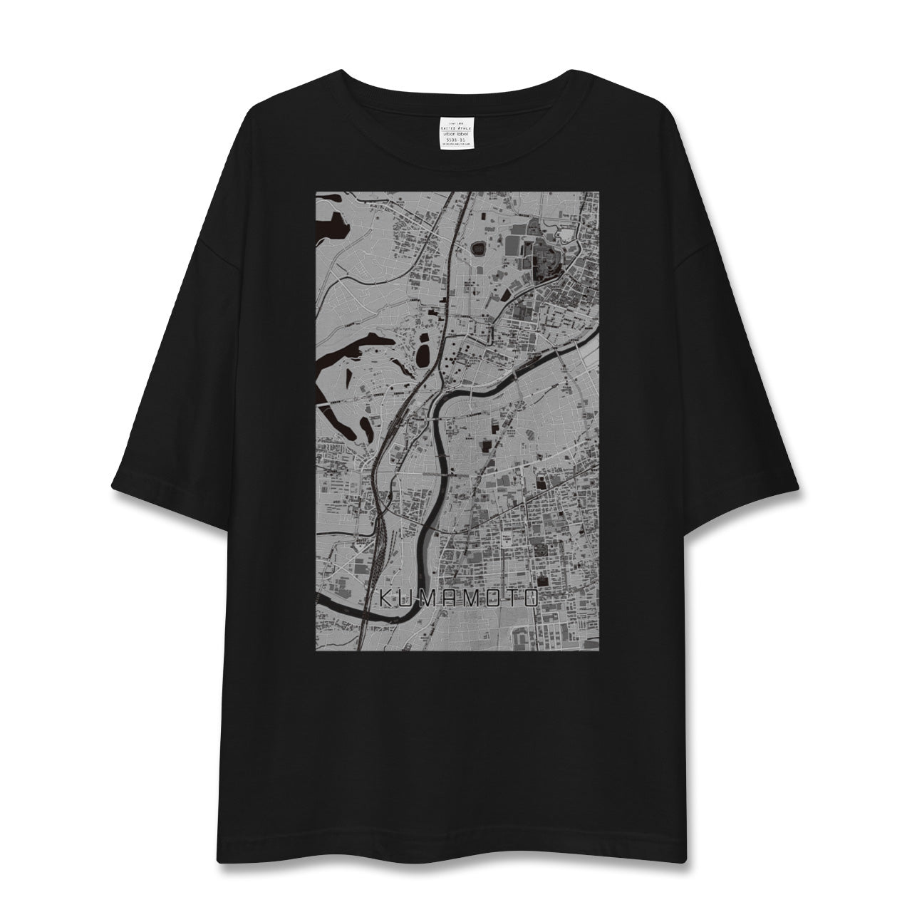 【熊本(熊本県)】地図柄ビッグシルエットTシャツ