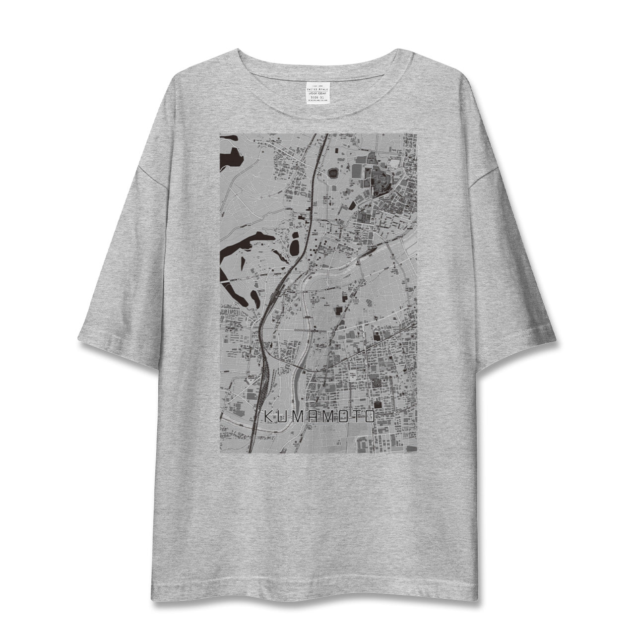 【熊本(熊本県)】地図柄ビッグシルエットTシャツ