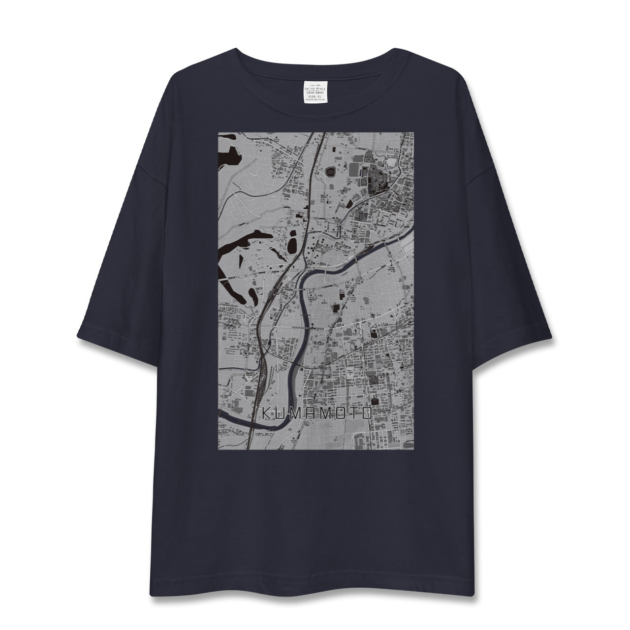 【熊本(熊本県)】地図柄ビッグシルエットTシャツ