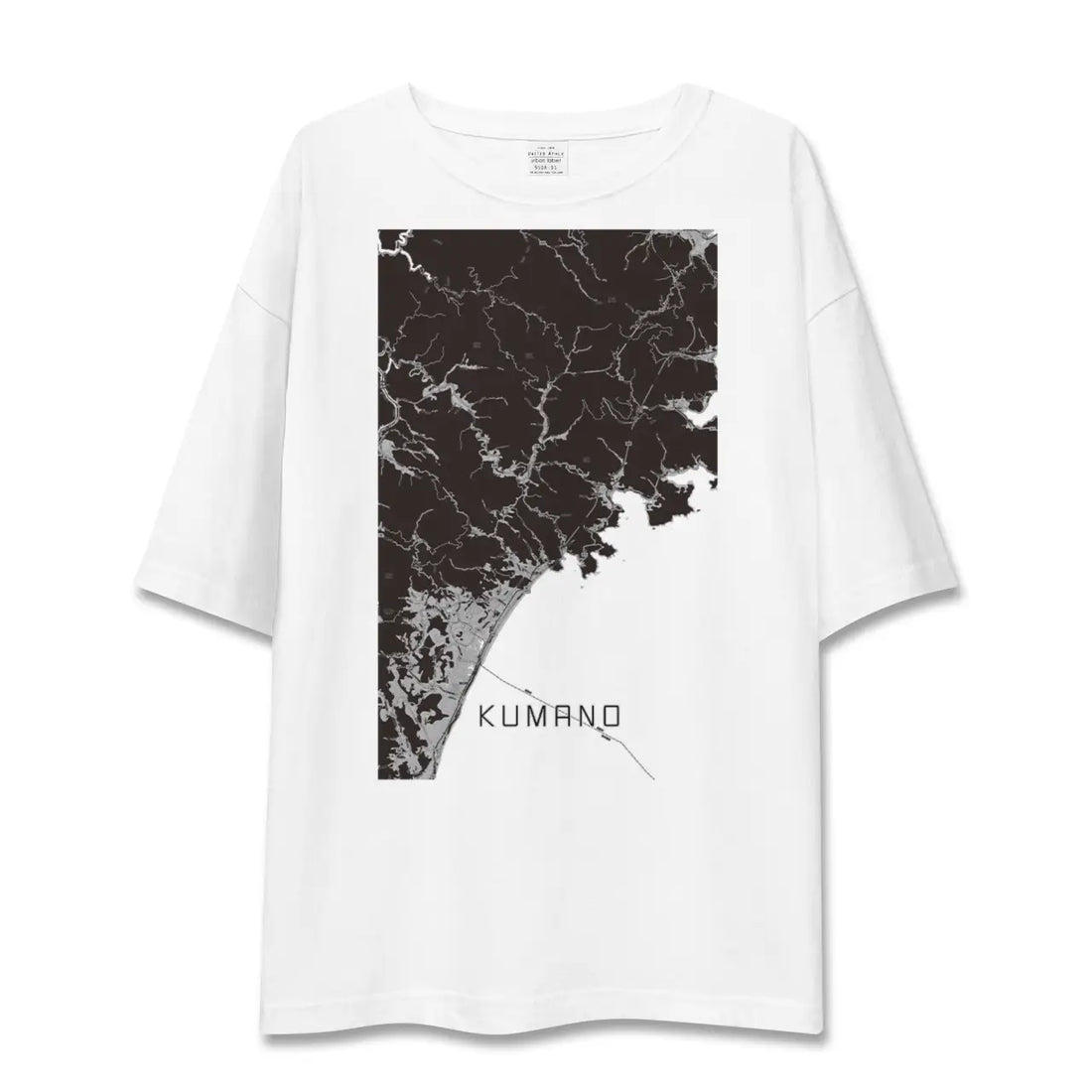 【熊野(三重県)】地図柄ビッグシルエットTシャツ