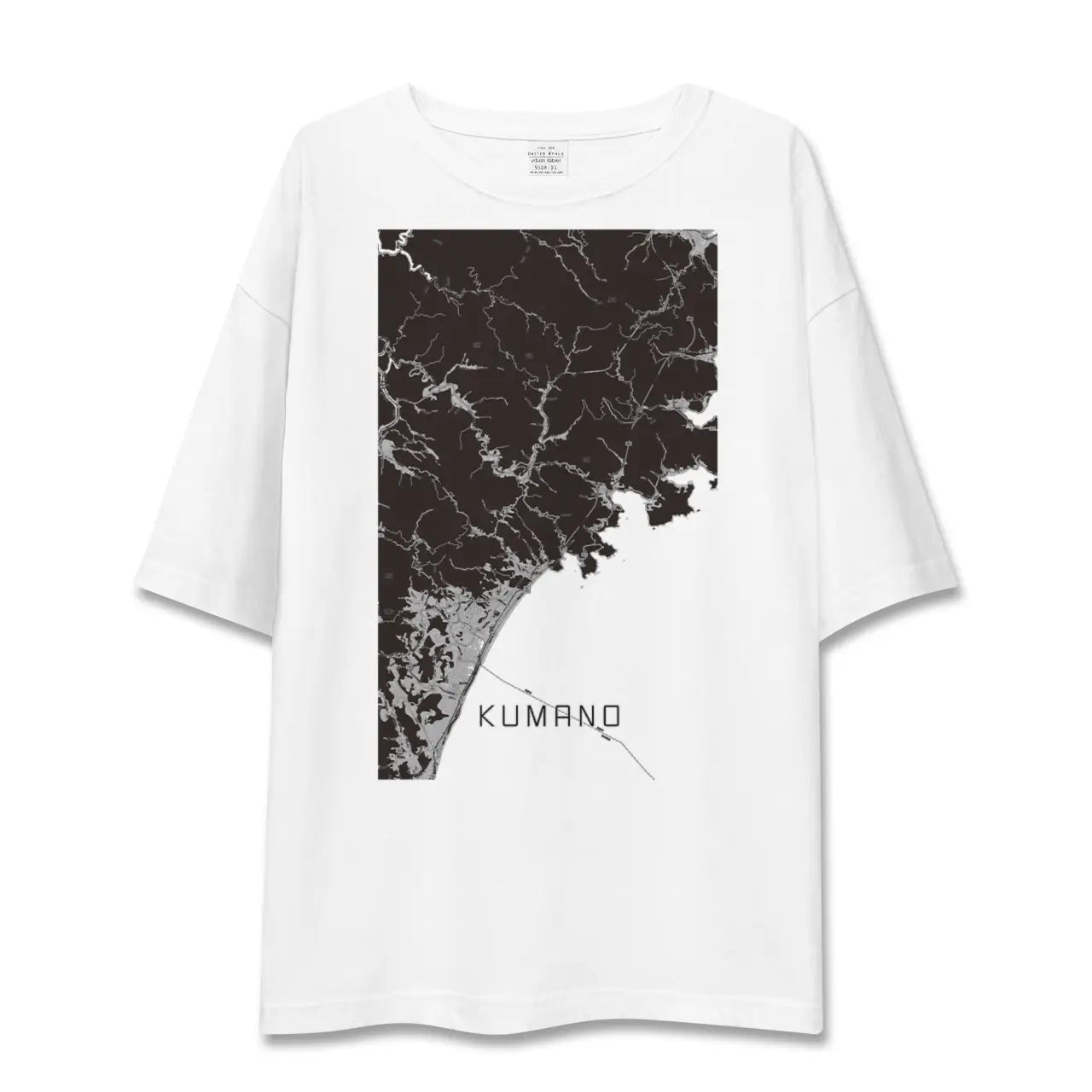 【熊野(三重県)】地図柄ビッグシルエットTシャツ