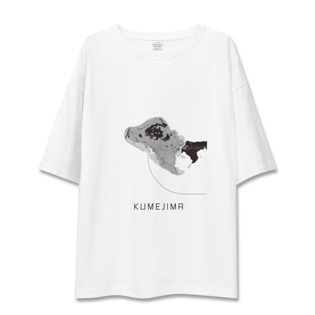 【久米島(沖縄県)】地図柄ビッグシルエットTシャツ