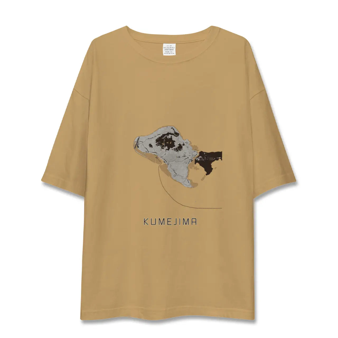 【久米島(沖縄県)】地図柄ビッグシルエットTシャツ