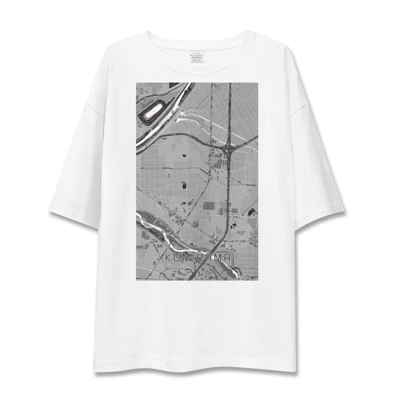 【久御山(京都府)】地図柄ビッグシルエットTシャツ