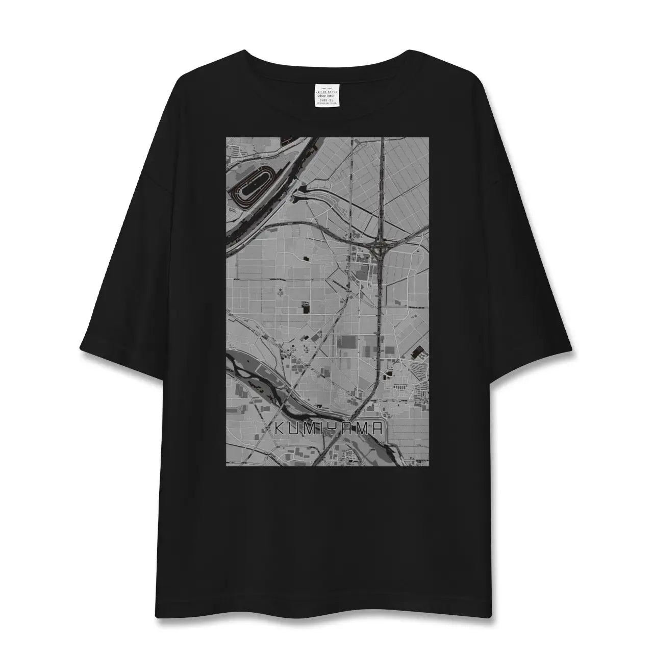 【久御山(京都府)】地図柄ビッグシルエットTシャツ