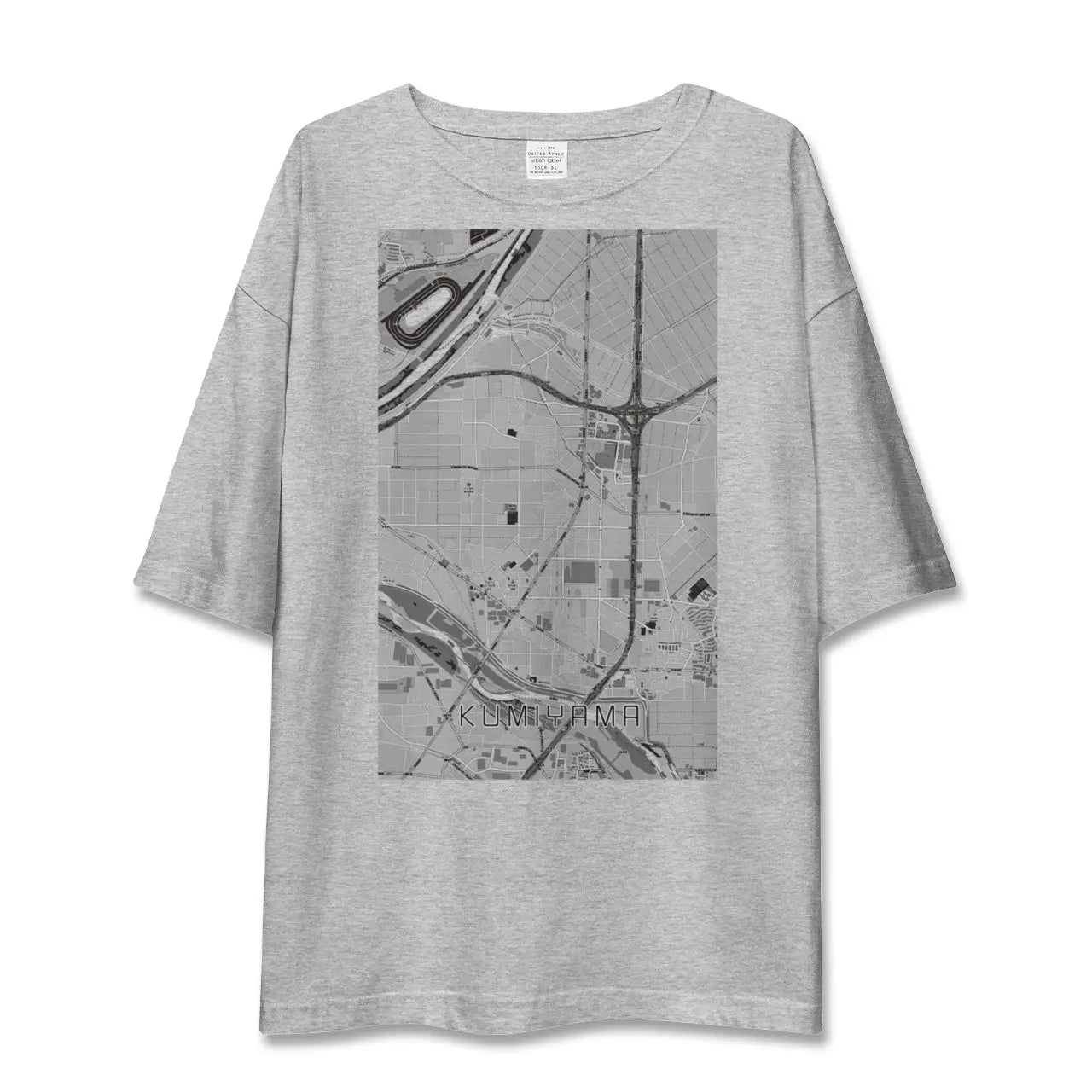 【久御山(京都府)】地図柄ビッグシルエットTシャツ
