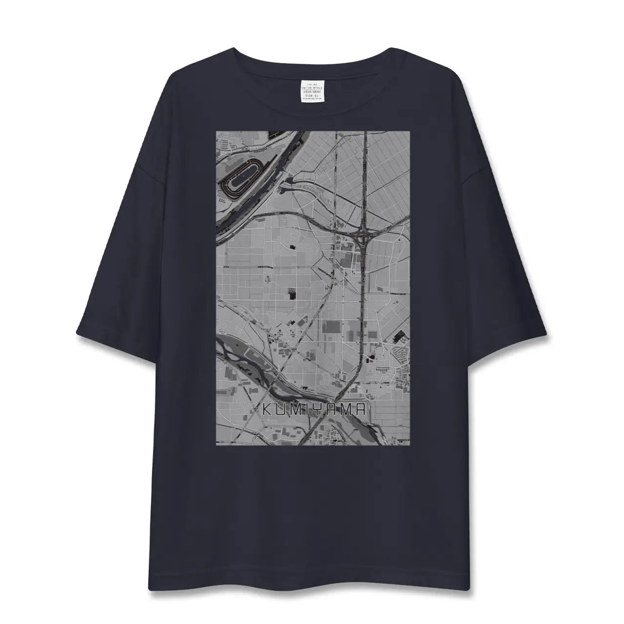 【久御山(京都府)】地図柄ビッグシルエットTシャツ