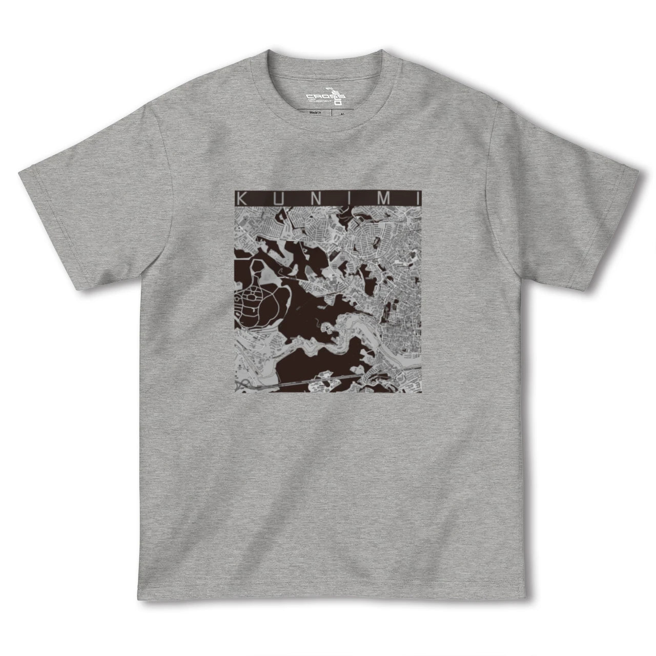 【国見(宮城県)】地図柄ヘビーウェイトTシャツ